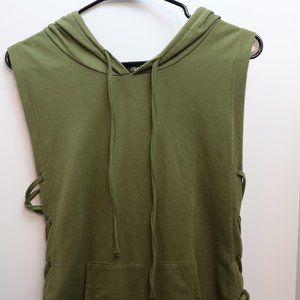 Green tie sides Maxi Dress  Size L